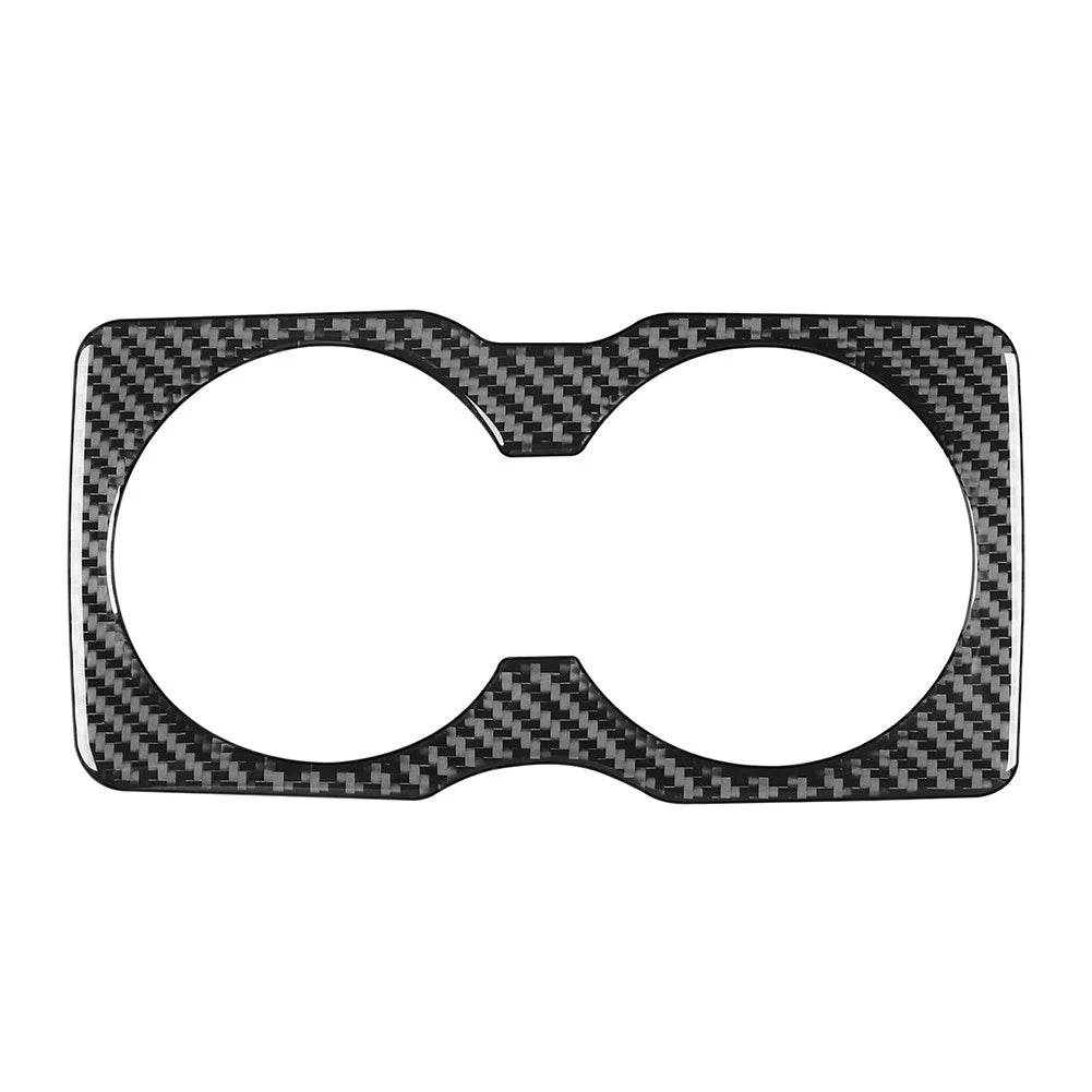 Rear Water Cup Holder Panel Cover Trim for Jeep Cherokee (2014–2022) Carbon Black