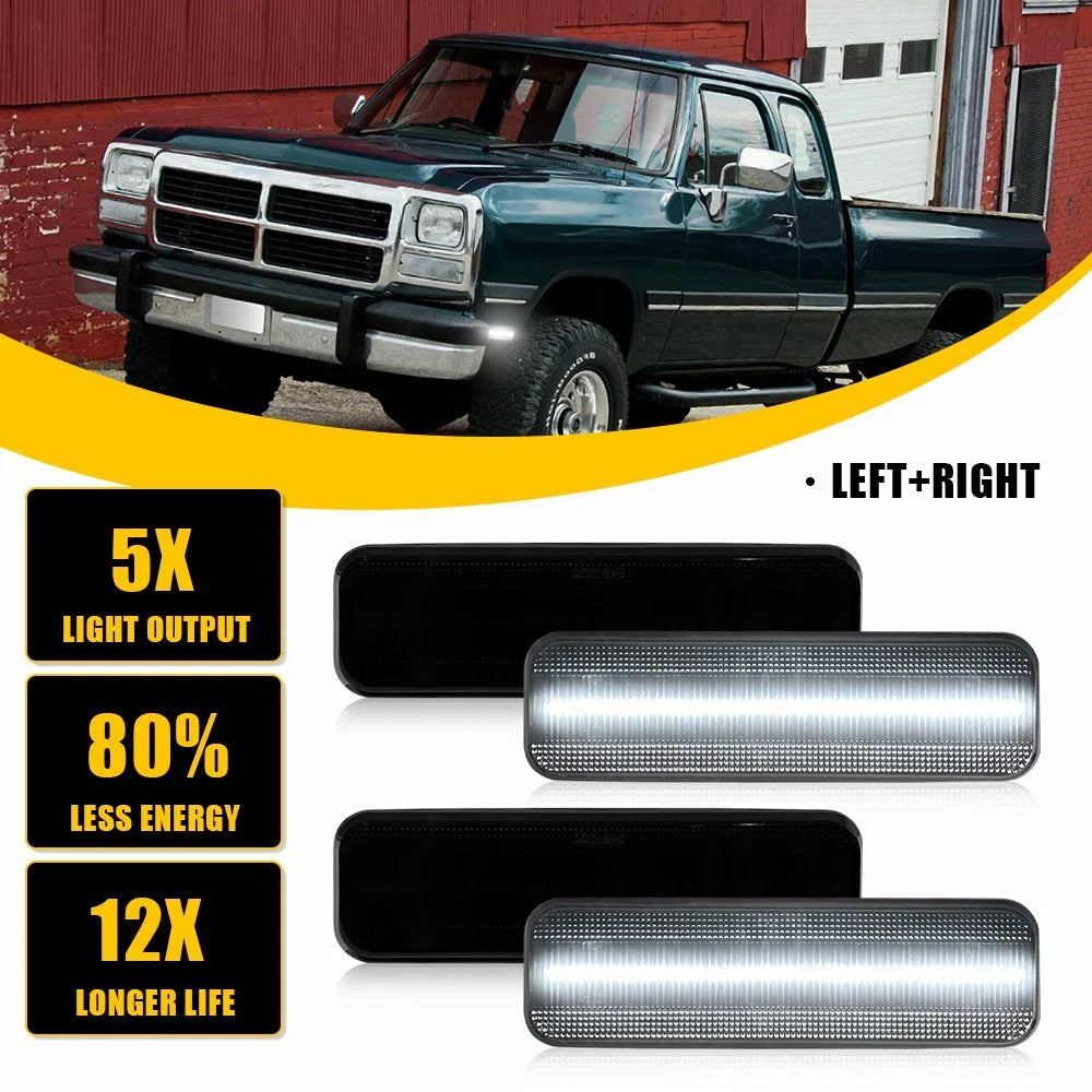 2X LED Daytime Running Light Turn Signal Fog Lamp for Car