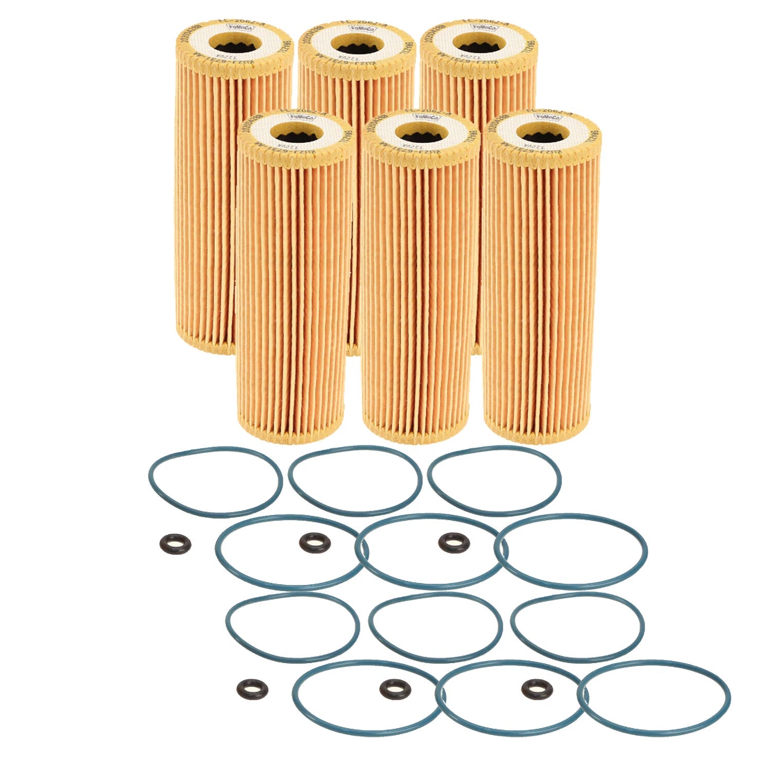 Set of 6 Engine Oil Filters for Ford Edge Fusion Lincoln Nautilus (2013–2023)