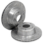 2 x Front Dimpled+Slotted Brake Rotors for Holden Commodore VR VS (1993–1997)