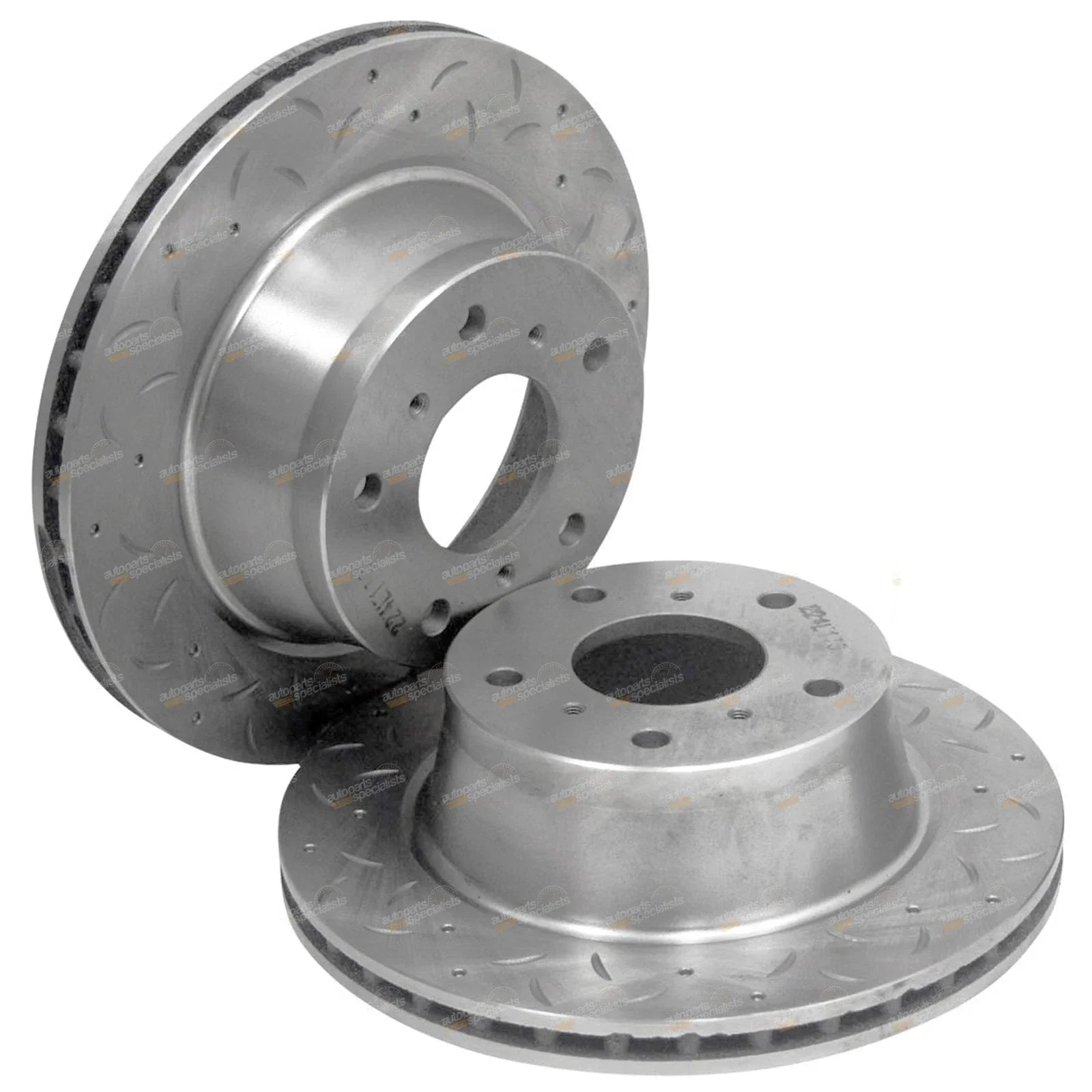 2 x Front Dimpled+Slotted Brake Rotors for Holden Commodore VR VS (1993–1997)