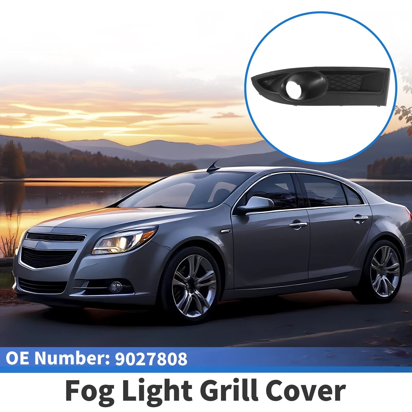 1 Pc Fog Light Grill for Chevrolet Epica (2007–2009) No. 9027808