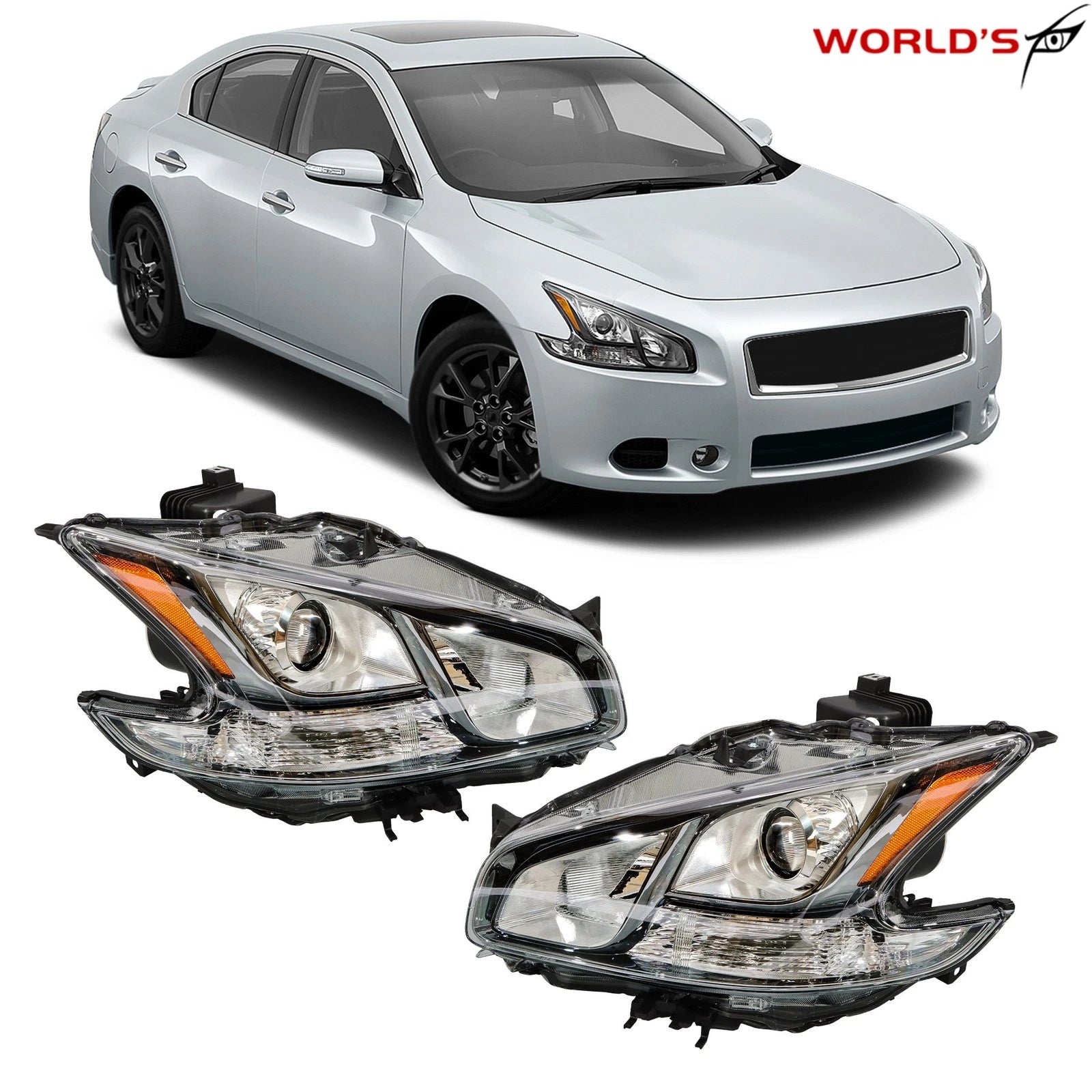 HID Headlight Set for Nissan Maxima (2009–2014) LH + RH