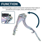 Hood Hinges for Hyundai Sonata (2015–2019) No. 79120C1000 Pair