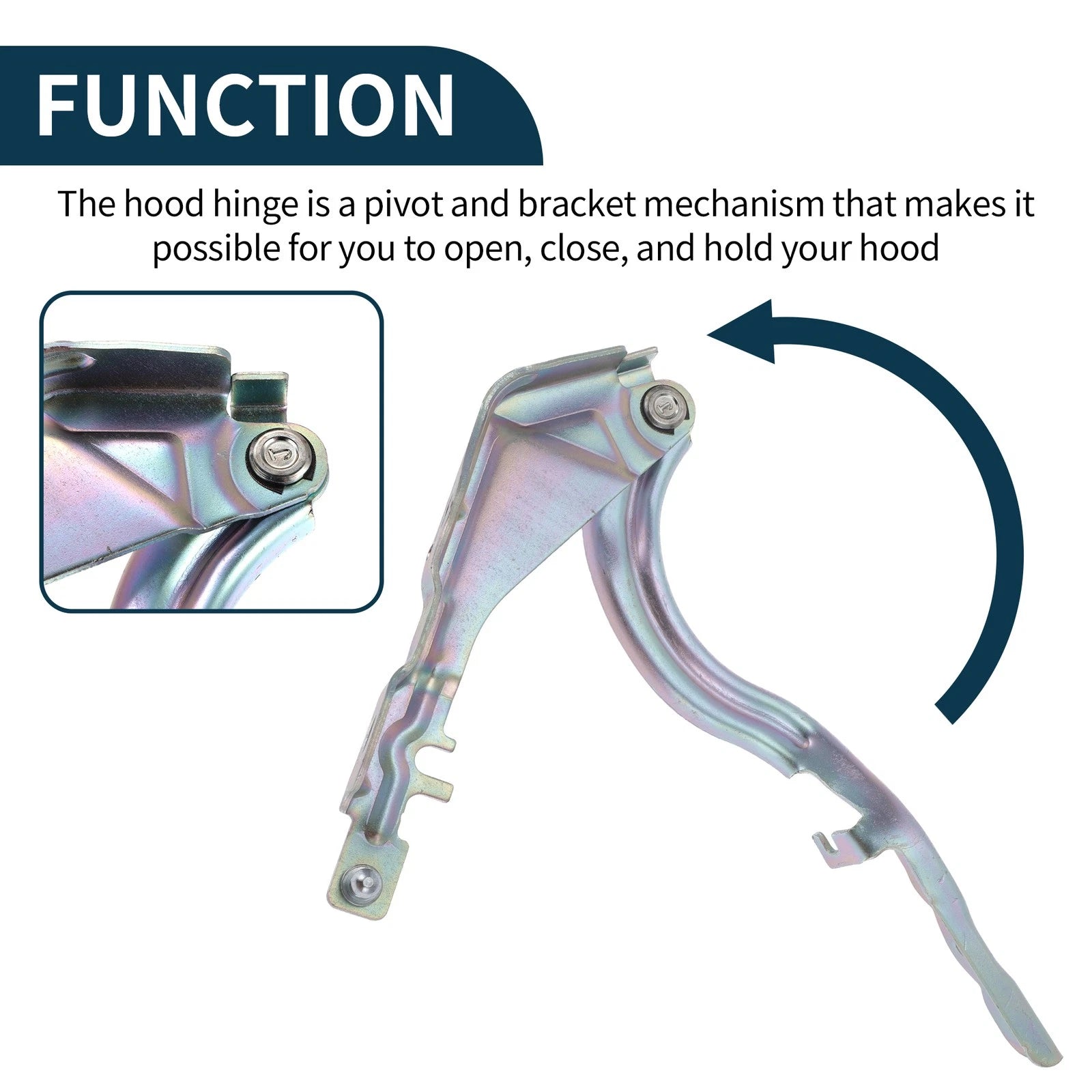 Hood Hinges for Hyundai Sonata (2015–2019) No. 79120C1000 Pair