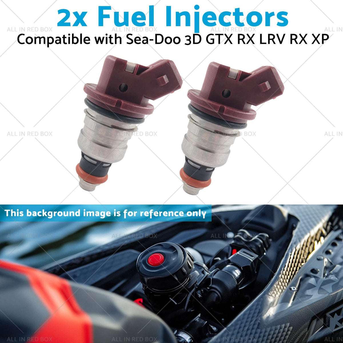 2X Fuel Injectors for Sea-Doo 3D GTX RX LRV RX XP Sportster (1996–2004)