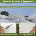 Set of 3 Transparent Greenhouse Film for Cold Frames and Outdoor Projects
