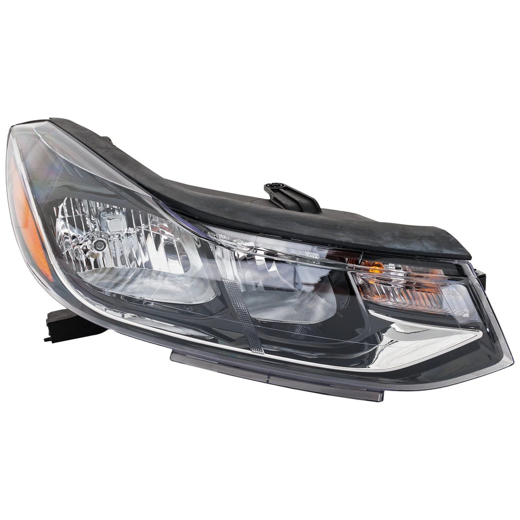 Headlight Pair for Chevrolet Trax (2017–2022) Halogen Chrome w/ Bulb