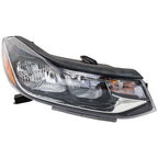 Headlight Pair for Chevrolet Trax (2017–2022) Halogen Chrome w/ Bulb
