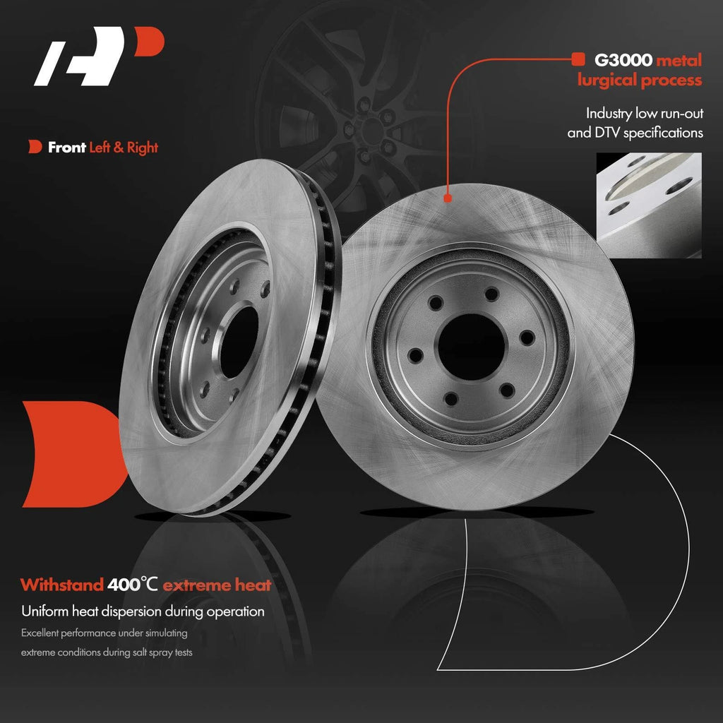 Front Disc Brake Rotors & Ceramic Pads for Nissan Pathfinder (2008-2012)