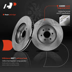Front Disc Brake Rotors & Ceramic Pads for Nissan Pathfinder (2008-2012)