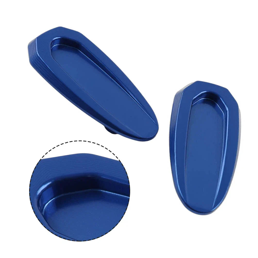 Blue Rearview Mirror Block Off Base Plates Cover for BMW S1000RR M1000RR (20-23)