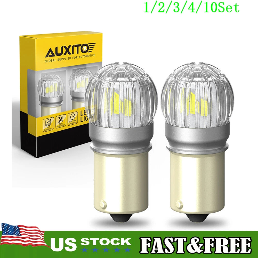 Set of 2 Bright White LED Turn Signal Bulbs for