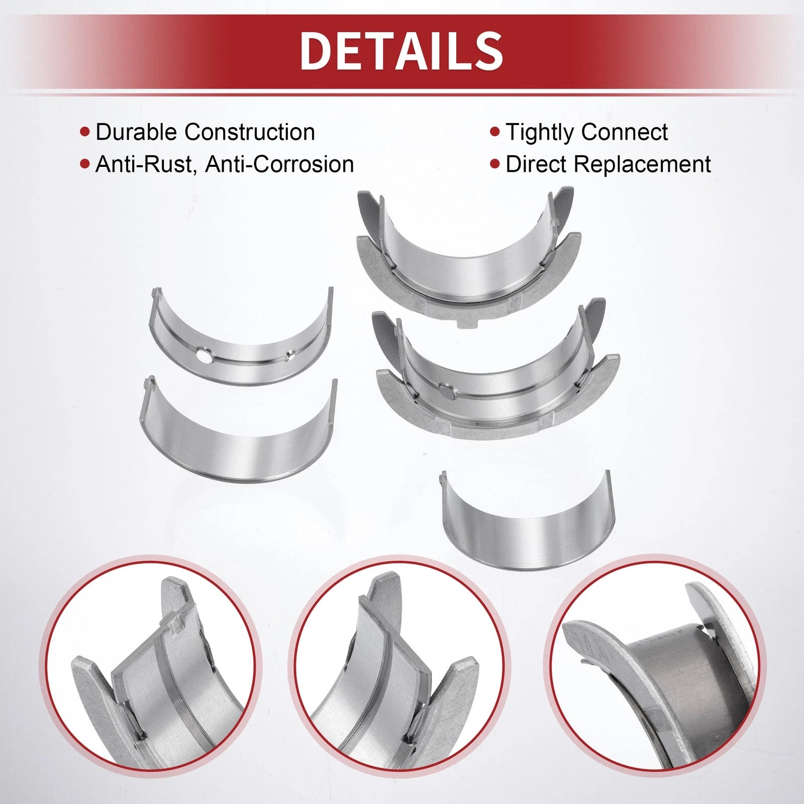 Main Bearing and Connecting Rod Bearing Kit for Hyundai Santa Fe (2000–2010)
