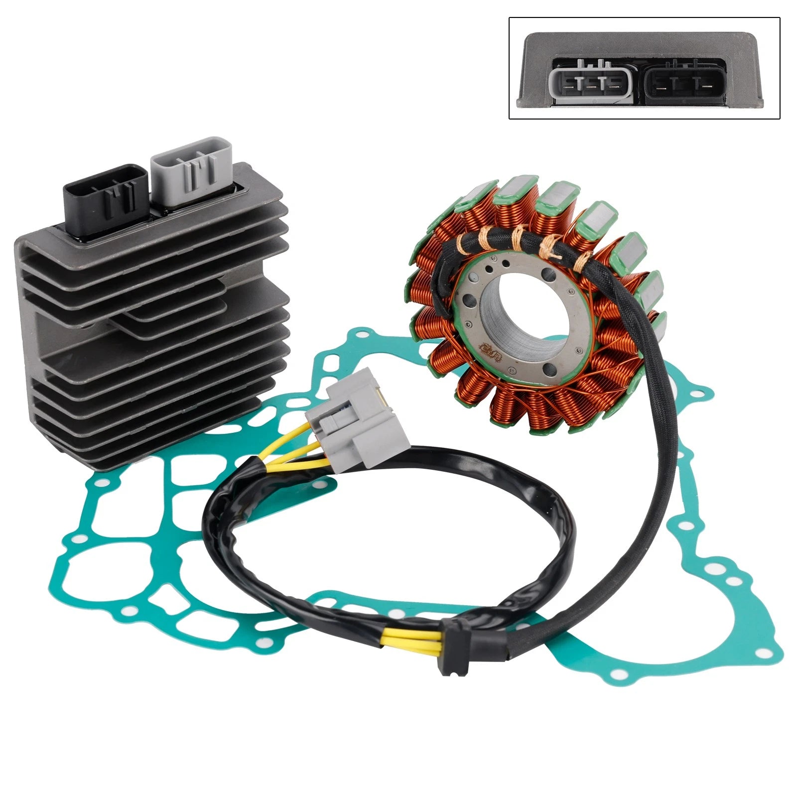 Stator & Regulator Rectifier w/Gasket for Can Am Maverick X3 Max R Turbo (2018–2023)