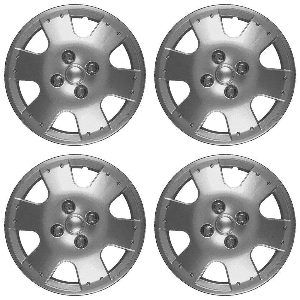 14" Push-on Silver Wheel Cover Hubcaps for 2000-2005 Toyota Echo