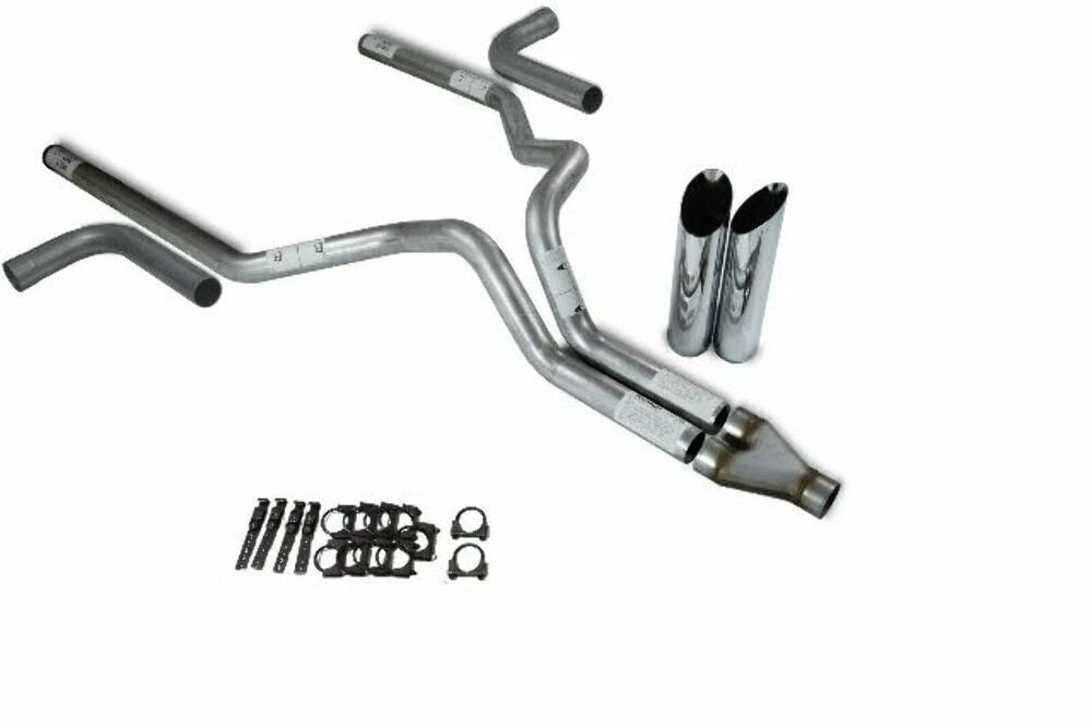 3" Dual Exhaust Kit Y Pipe for Dodge Ram 1500 (2019–2025) Slash Tips Side Exit