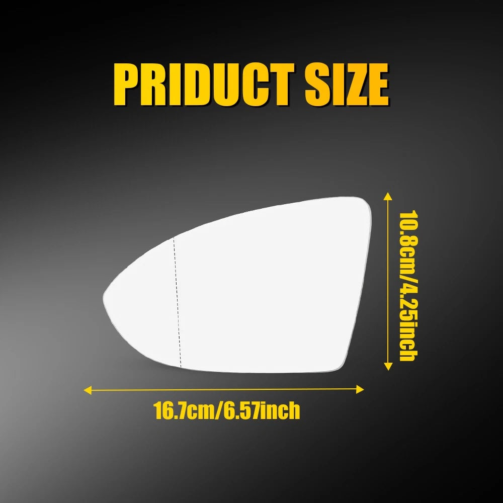 Heated Side Mirror Glass for VW Golf MK7 GTI R Jetta (2015â2021)