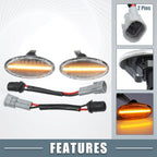 LED Side Marker Amber Light GJ6A-51-120E for Mazda 3 (2004–2009) 1 Pair