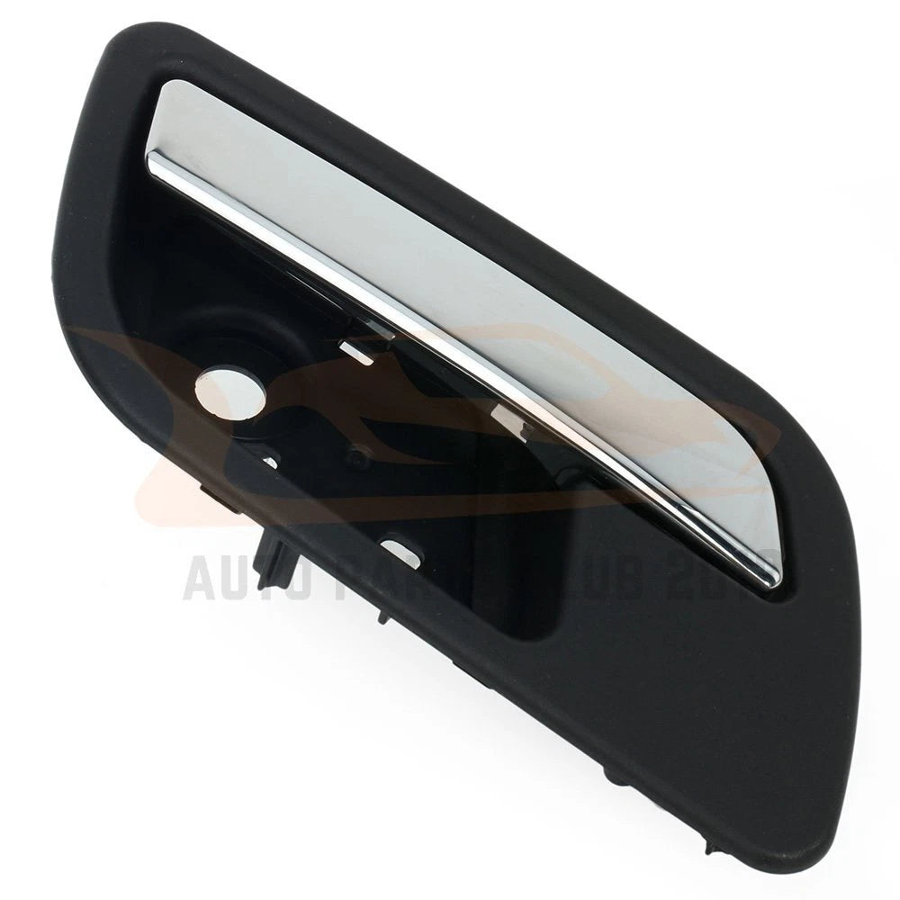 Black & Chrome Rear Interior Door Handle for Chevy GMC (2007-2014)