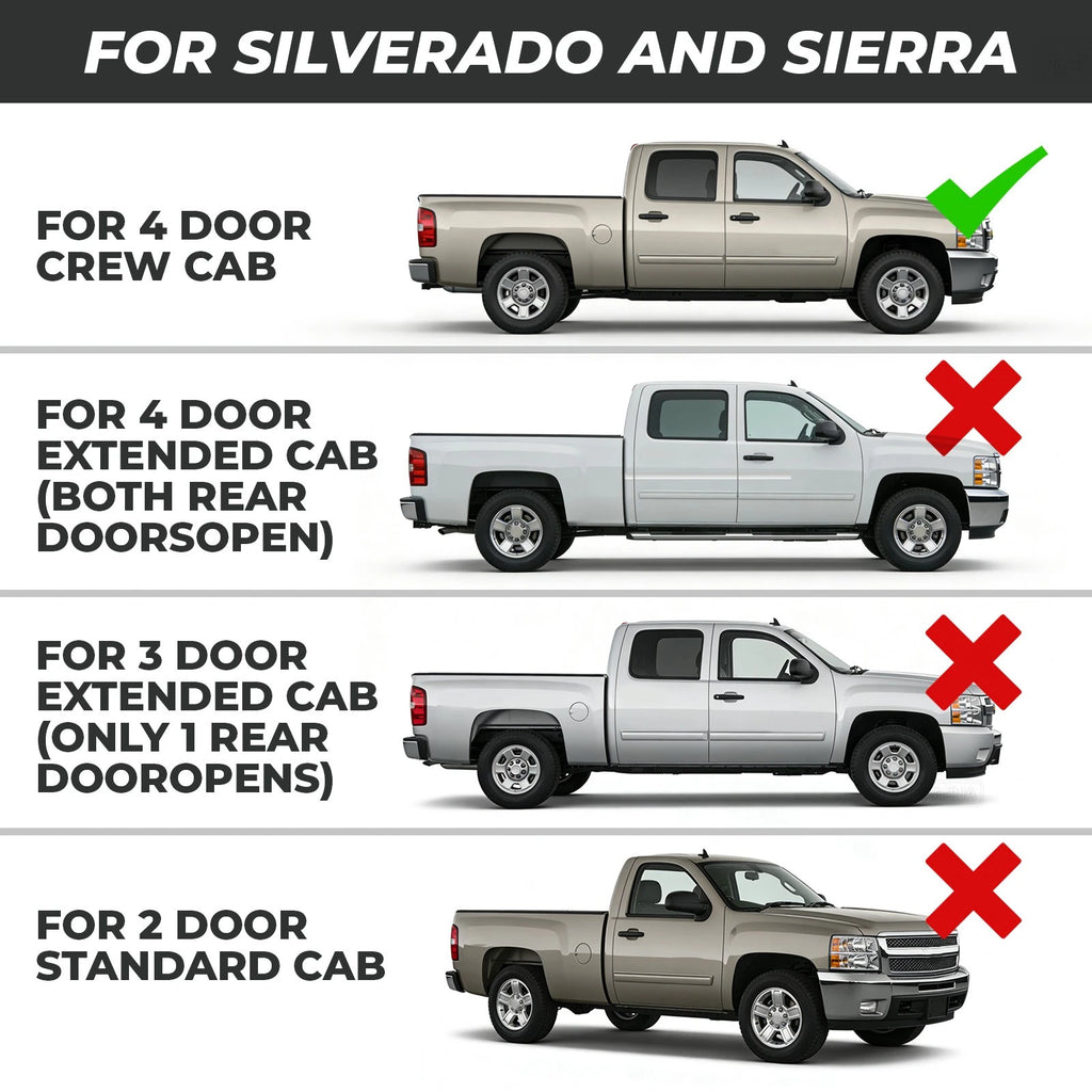 Rocker Panels & Cab Corners for Silverado Sierra 1500 2500 3500 (1999-2007)