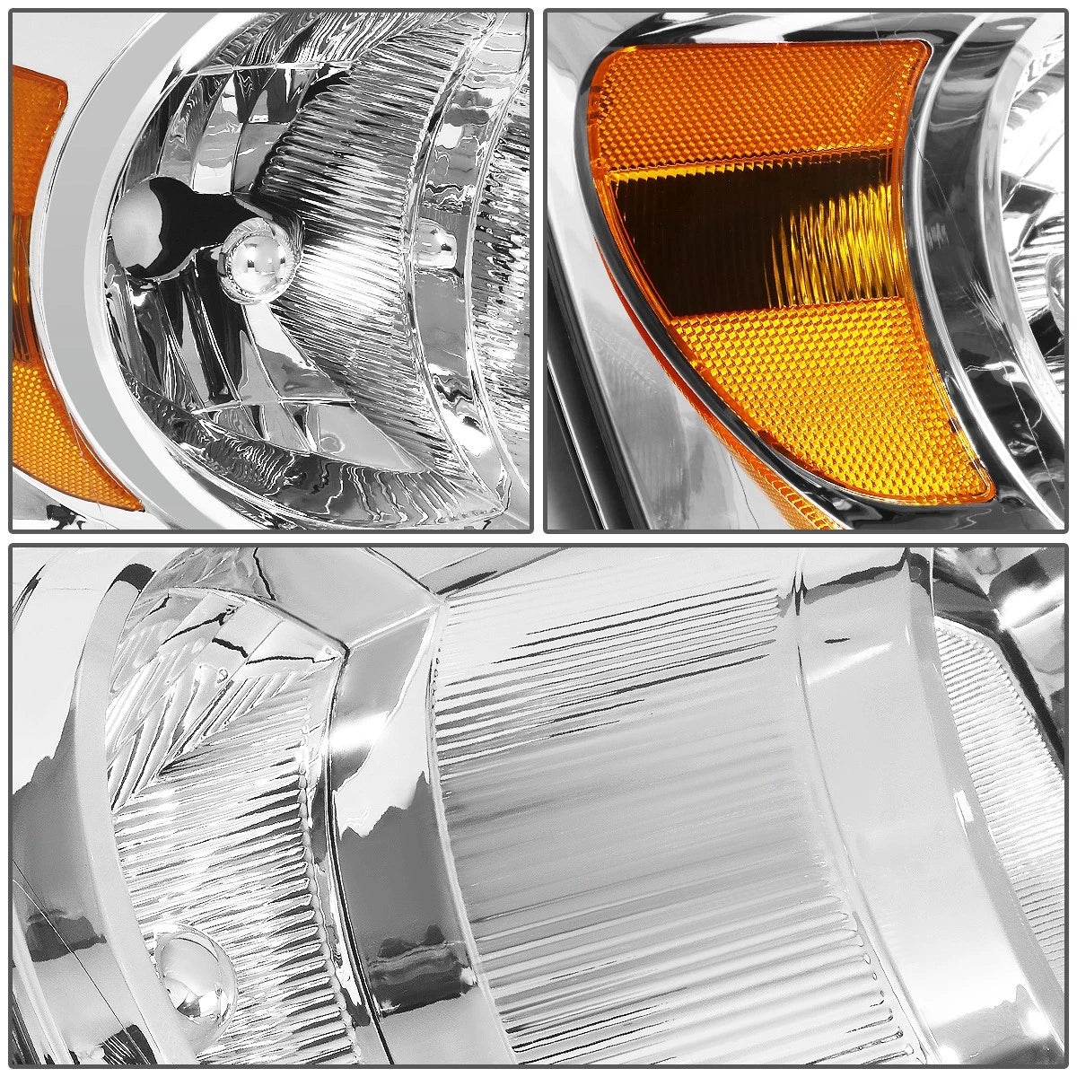 Passenger Side Headlight for Dodge Ram (2007–2010) Chrome