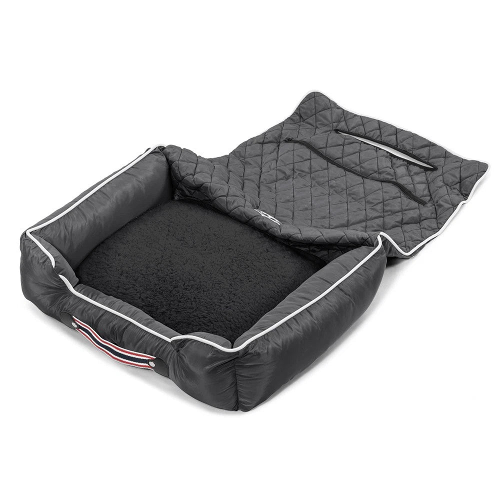 Seat Cover Protector Black Pet Bed for Jeep Star Logo (2011–2018)