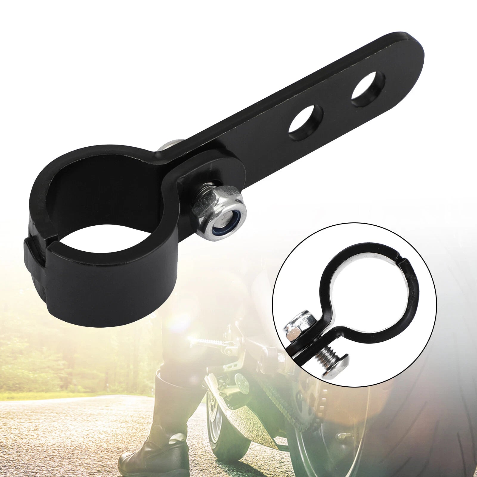 Motorcycle Foot Side Stand Assistant for Motorbike Scooter (20-23mm)