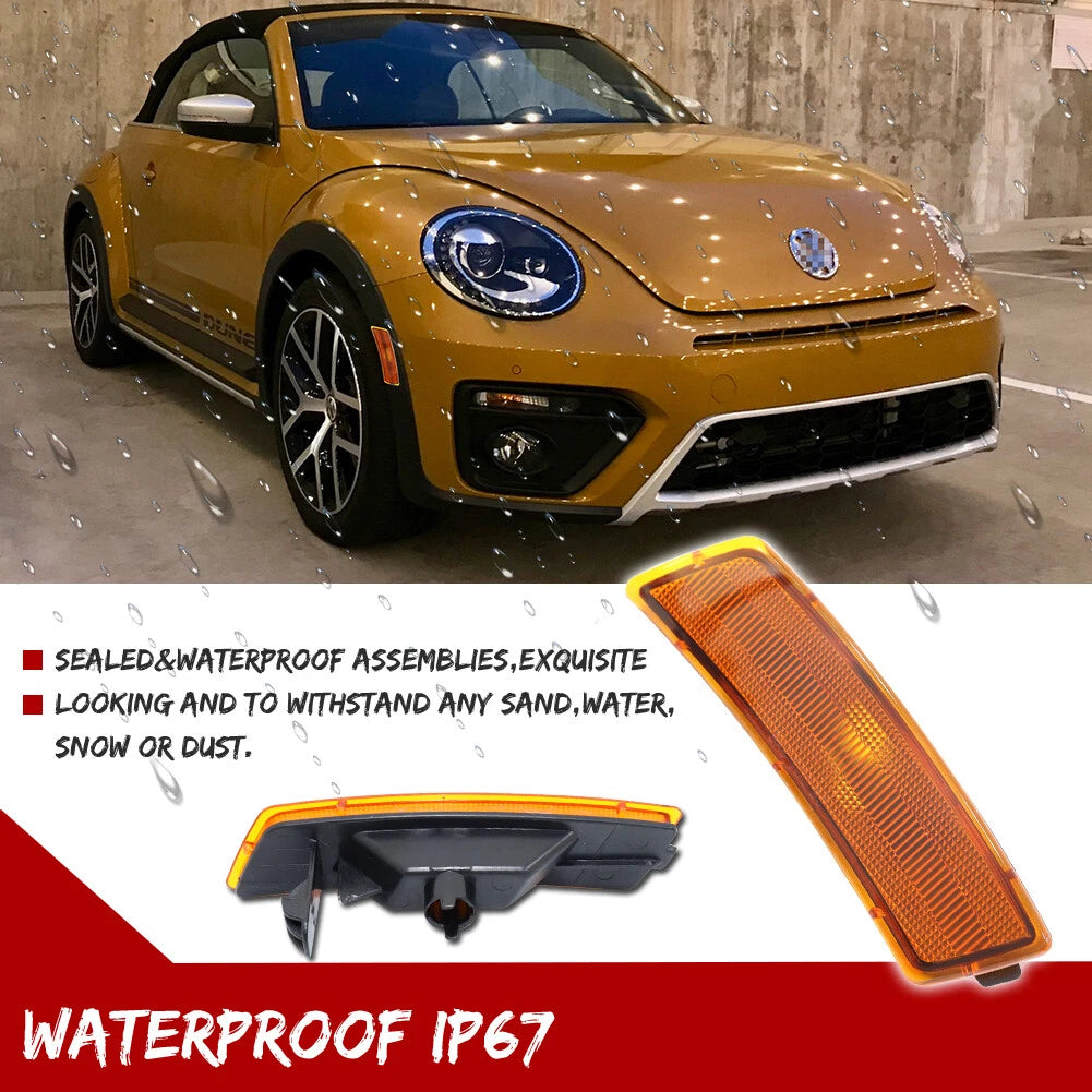 2X Amber Lens Front Side Marker Light Kit for VW Tiguan (2018–2023)