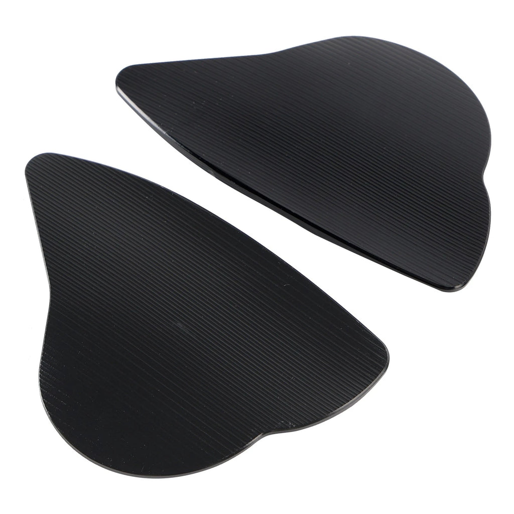 CNC Aluminum Black Mirror Block Off Plates for Yamaha YZF-R6 YZF-R7 (2017–2024)