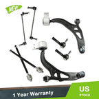 Set of 8 Suspension Control Arms Tie Rods Sway Bar Kit for Ford Explorer