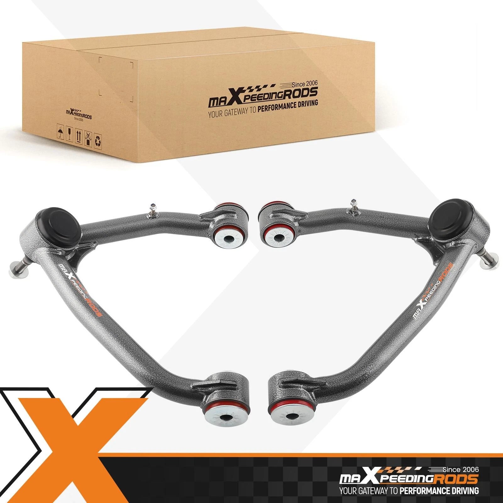 Front Upper Control Arms 2-4" Lift for 2007-2018 Chey Silverado Sierra 2WD 4WD