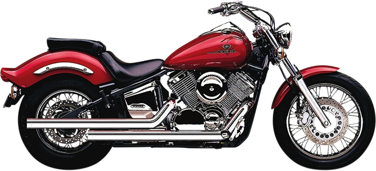Cobra Dragster Exhaust for Yamaha V-Star 1100 (1999–2009) Chrome Pipe