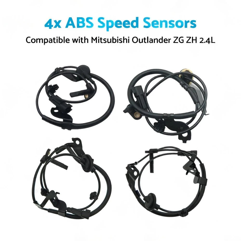 4X ABS Speed Sensors 4670A576 for Mitsubishi Outlander ZG ZH (2006–2012)