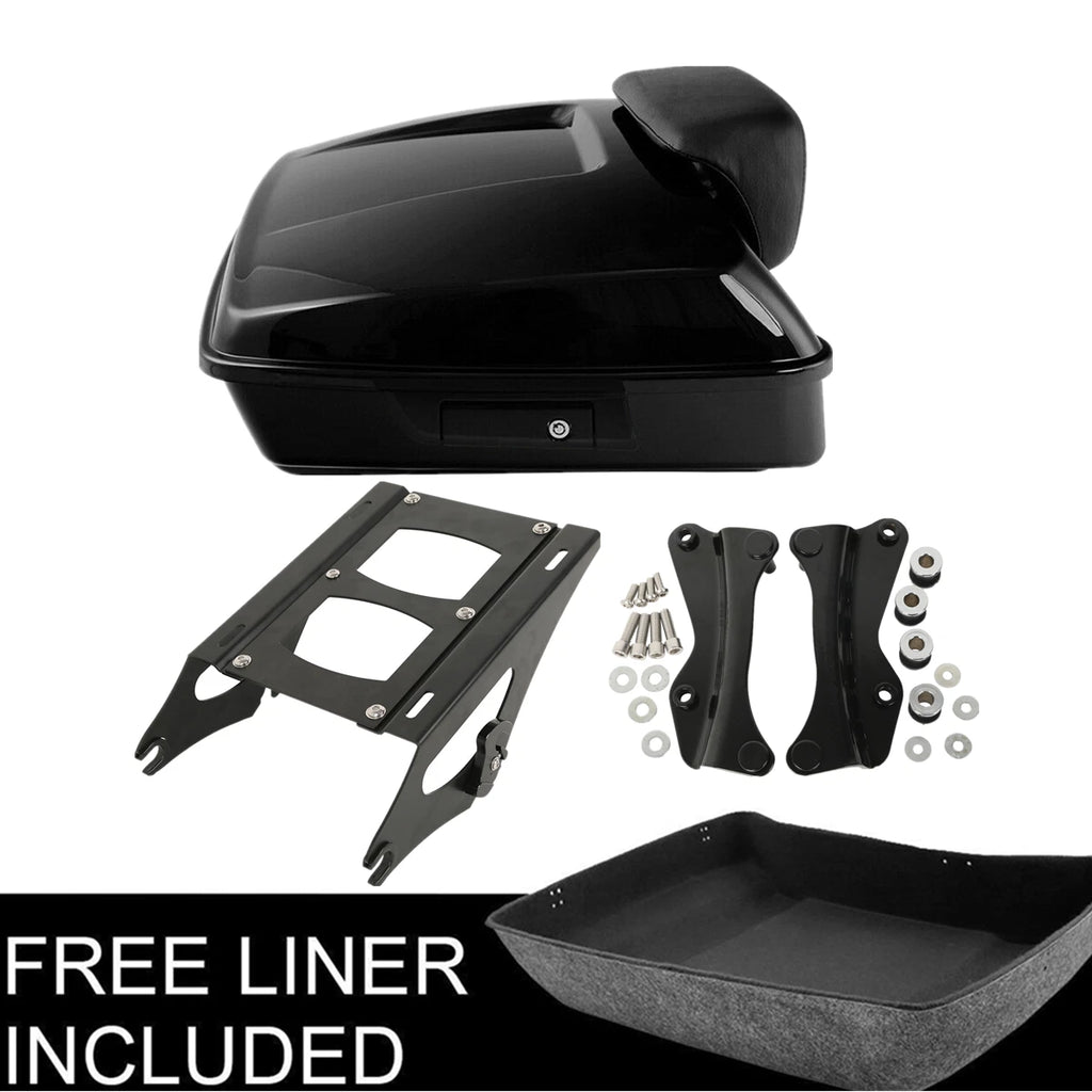 Chopped Trunk Mount Rack & Docking Kit for Harley Street Road Glide (2014–2023)