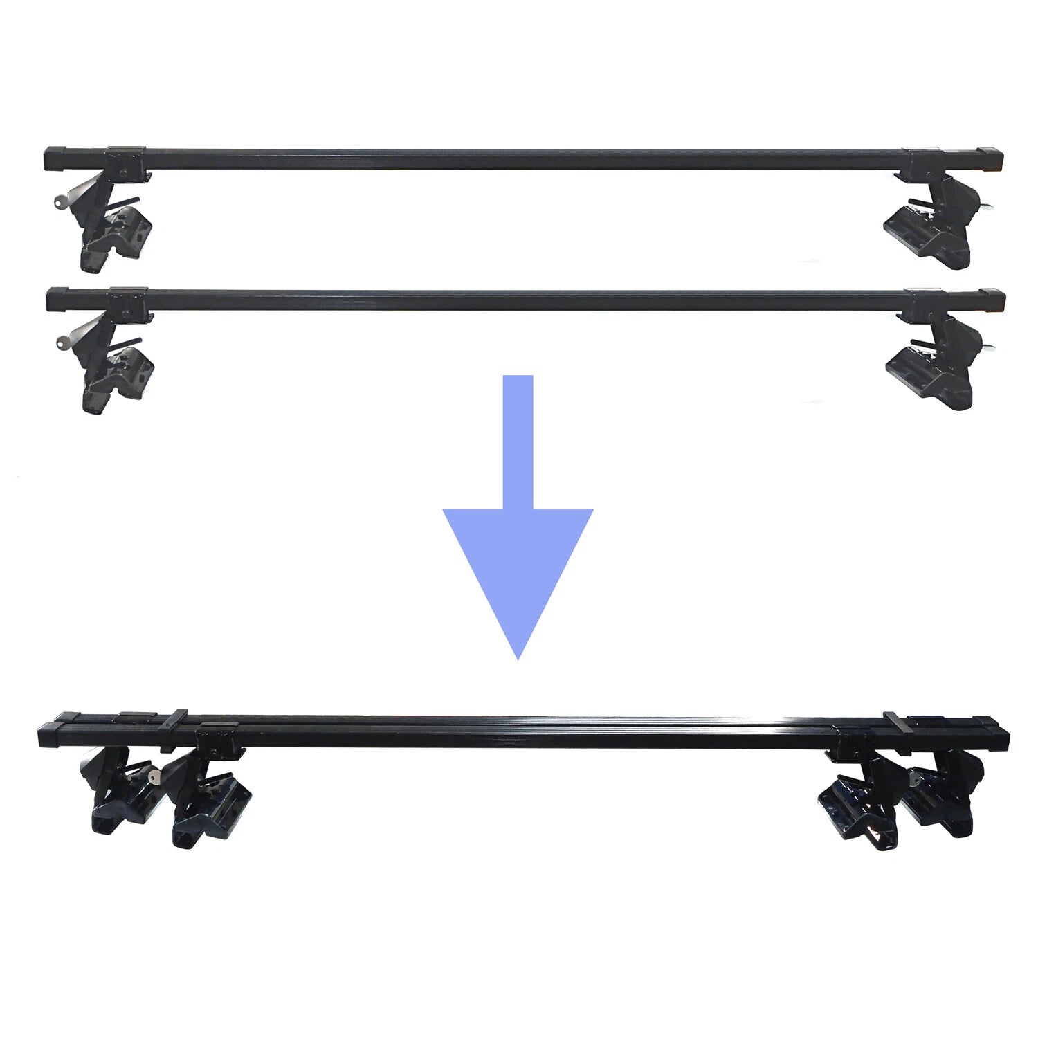 Complete Steel Roof Rack System for Ford Honda Chevy Hyundai
