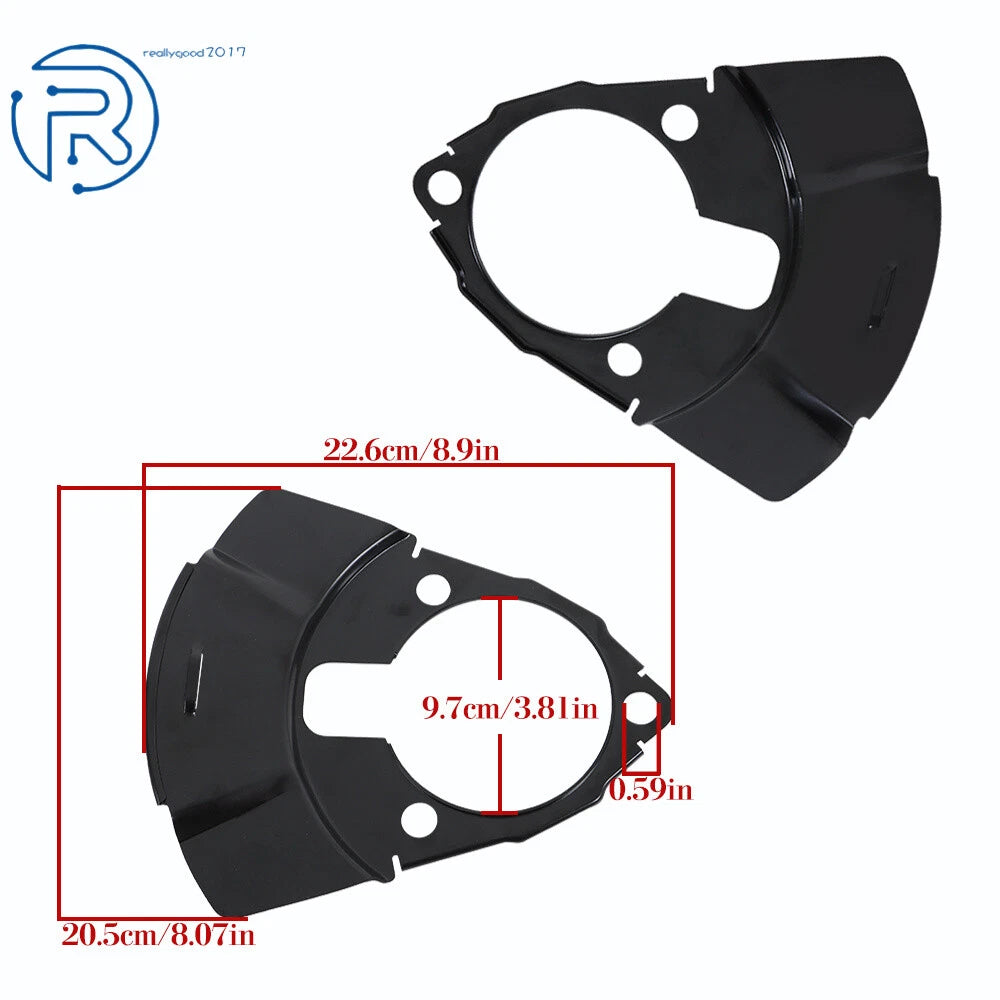 Pair Brake Dust Shields for Chevrolet Silverado C1500, Cadillac, GMC Yukon (1999–2006)