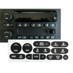 Car Radio Button Repair Decal Sticker for Cadillac Isuzu (2002-2006)