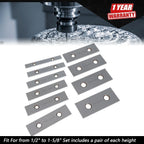 Set of 10 Precision Parallel Blocks 1/8 x 4" for Automotive Use