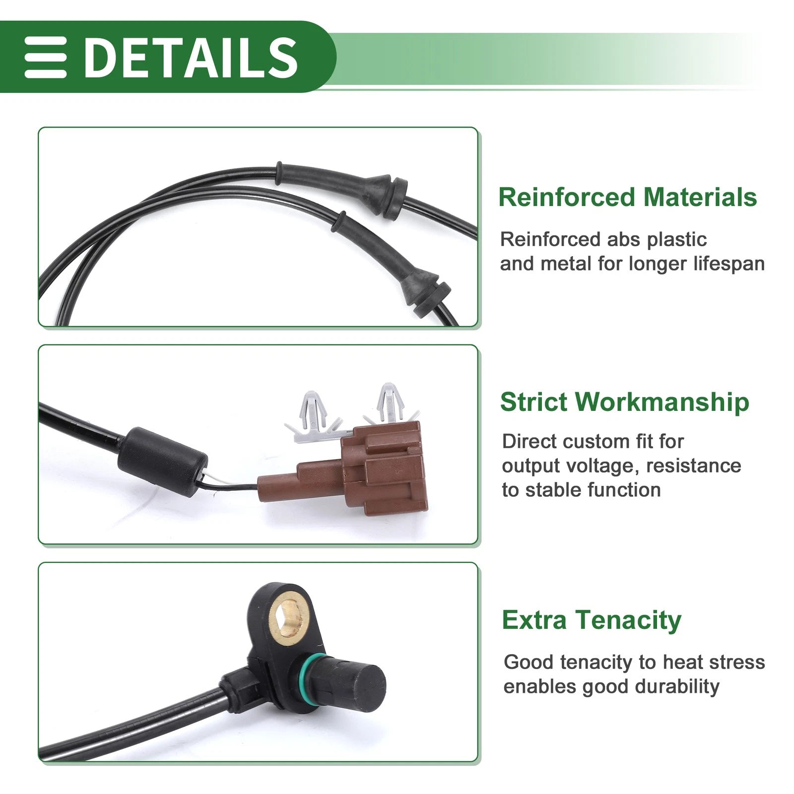 ABS Wheel Speed Sensor No. 479007S025 for Nissan Armada (2005–2012) Rear