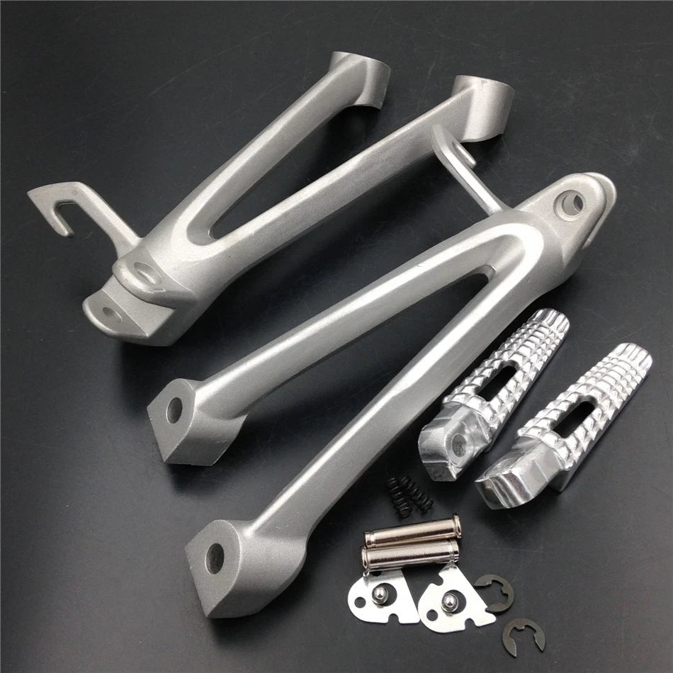 Foot Peg for Suzuki GSXR600 GSXR750 (2006–2007) Silver Rear Passenger Bracket