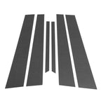 6 Pcs Door Pillar Window Trim for Honda Accord (2003-2007) Black Carbon Fiber