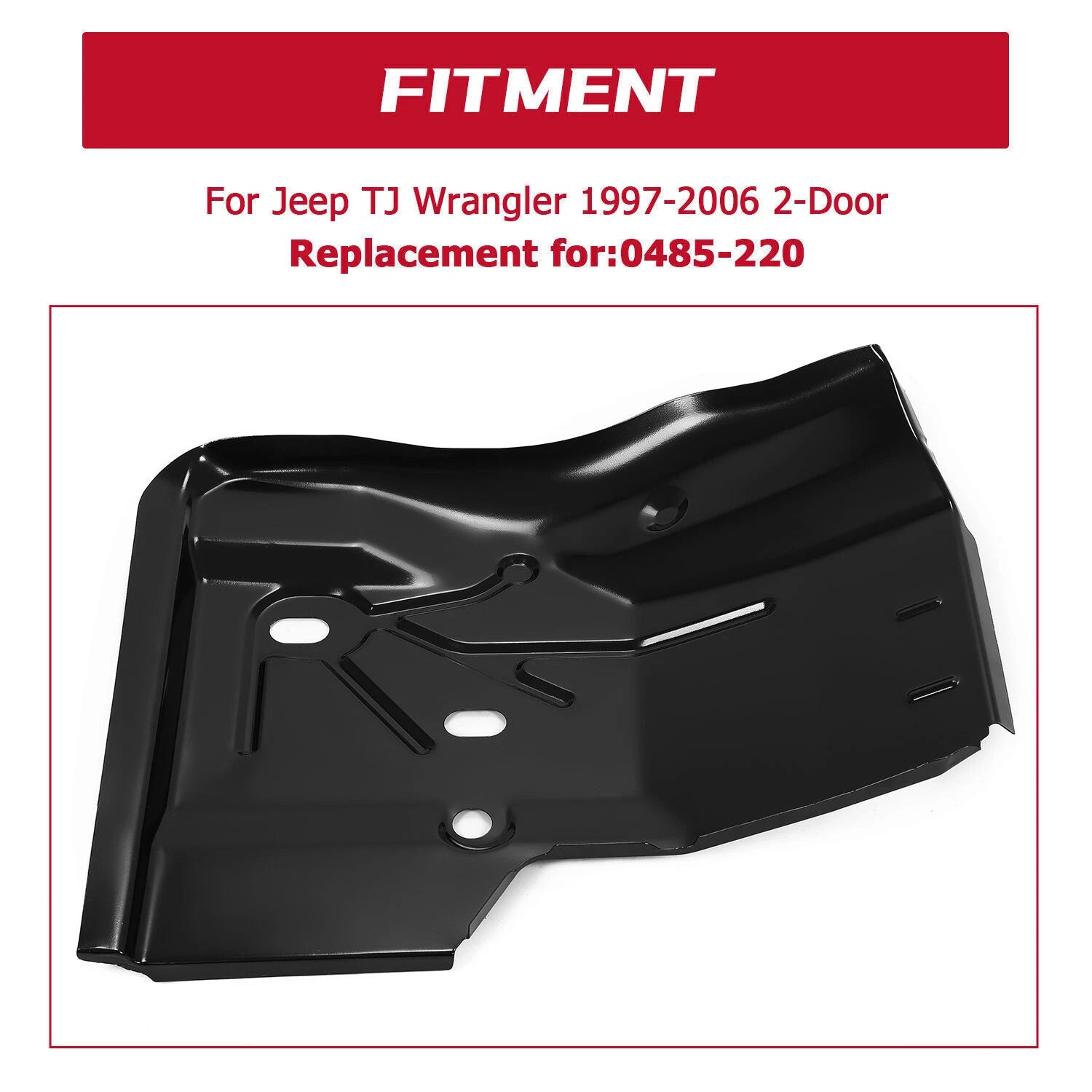 Passenger Side Front Floor Pan for Jeep Wrangler TJ (1997–2006) #0485-220