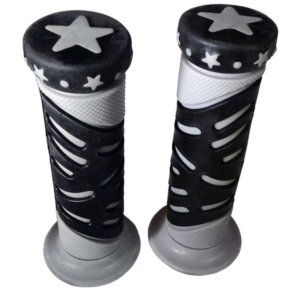 Set of 2 Gray Star Hand Grips for Honda XVS1100A XVS11AA V-Star Classic