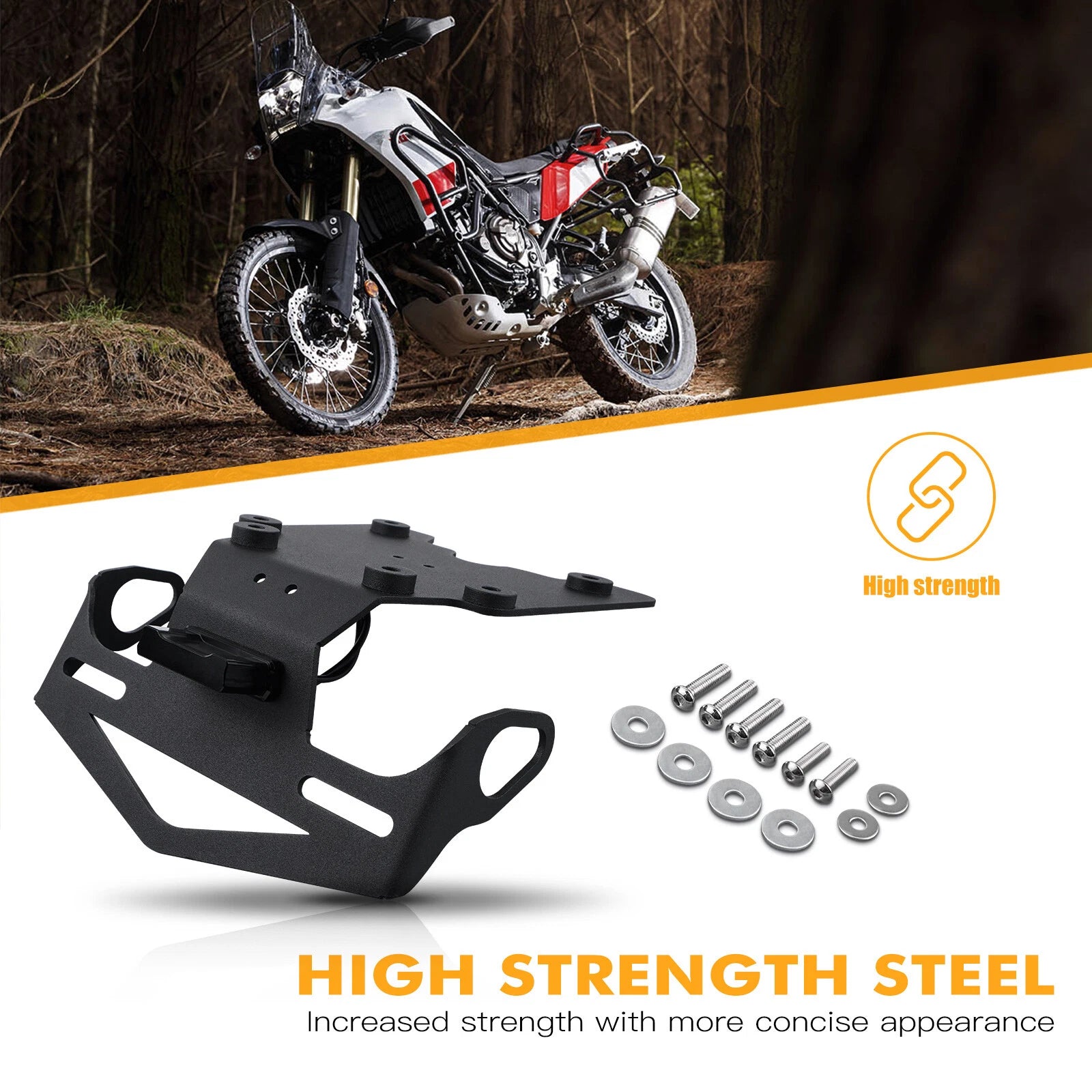 Tail Tidy with LED License Plate Light for Yamaha Tenere 700 (2019–2024)