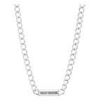 Crystal H-D Name Plate Chain Necklace for Harley-Davidson (16 in.)