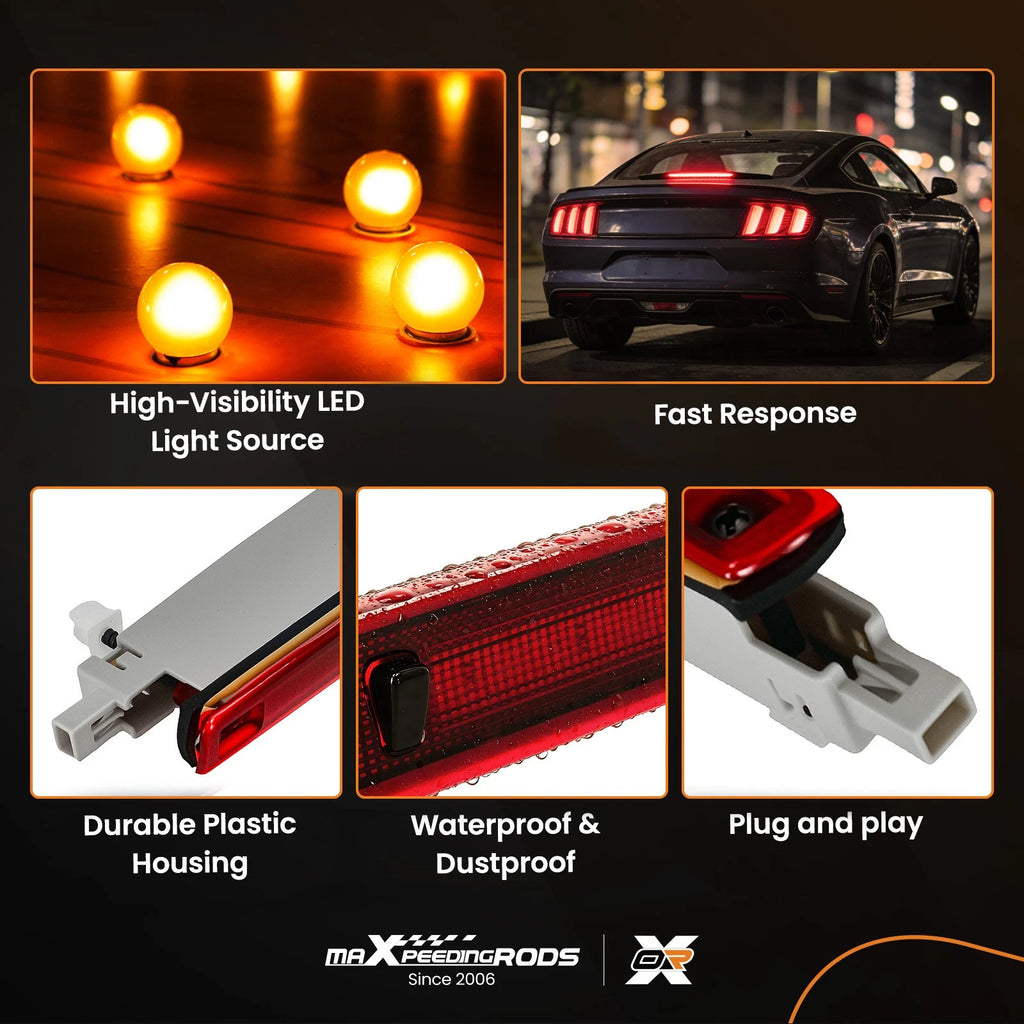 Rear High Level Brake Light for Audi A6 Avant Allroad Quattro (1998–2005) LED Red