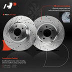 6x Drilled Rotors & Ceramic Brake Pads for BMW F10 535i 535d 640i (2011–2017)