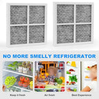 Set of 4 Activated Carbon Air Filters for LG LT120F