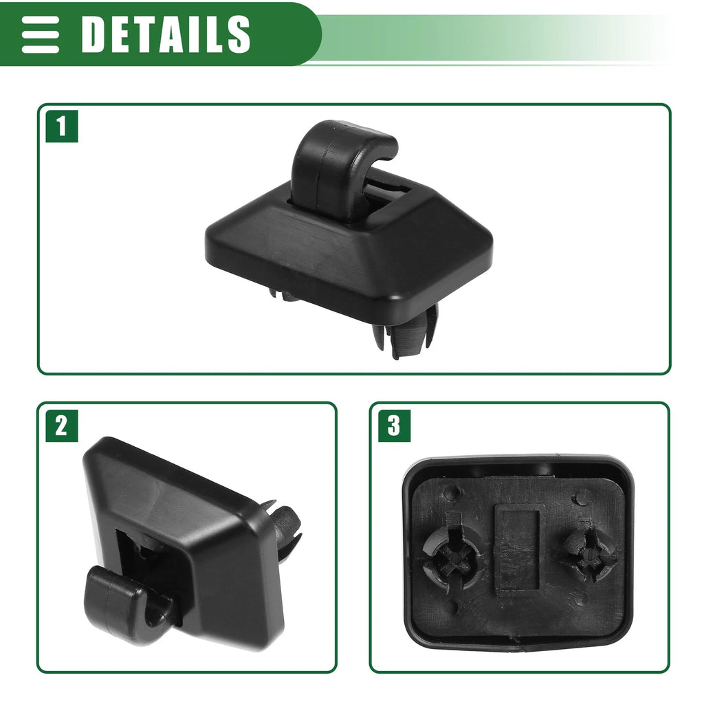 Sun Visor Holder Clip for Honda Accord (1998–2007) No. 88217S01A01ZA Black